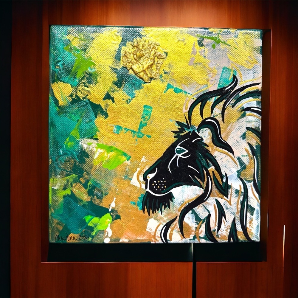 Stunning 8”x8” Original Textured Acrylic Painting, Unique Wall Art Ready to Hang